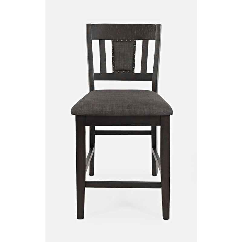 Jofran American Rustics Upholstered Slatback Stool (Set of 2)