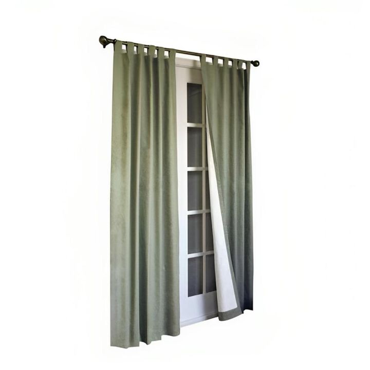 Commonwealth Thermalogic Weather Insulated Cotton Fabric Tab Panels Pair - 160x84" - Sage