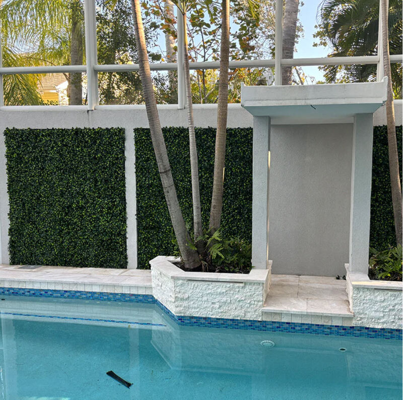 Jasmine Artificial Green Wall 40" x 40" 11SQFT Commercial Grade UV Resistant
