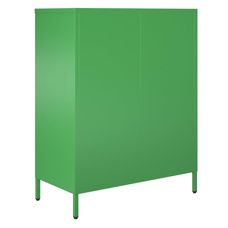 Channing 2 Door Accent Cabinet-Mesh Metal Locker