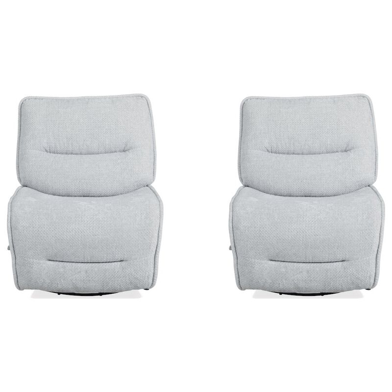 Parker Living Leo - Silver Fox Armless Recliner Two Pack