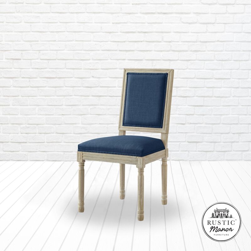 Rustic Manor Aisley Linen Dining Chair (Set of 2)