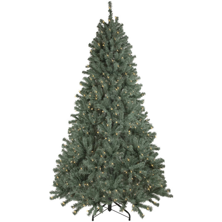 7.5' Pre-Lit Colorado Blue Spruce Artificial Christmas Tree  Clear Lights