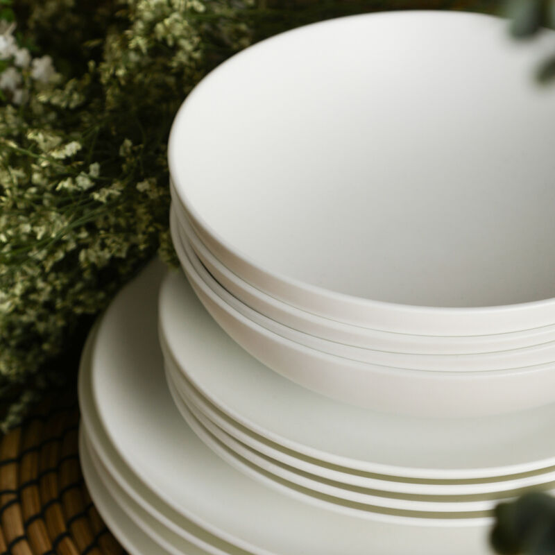 Stone Lain Taglio Bone China 24 Piece Dinnerware Set