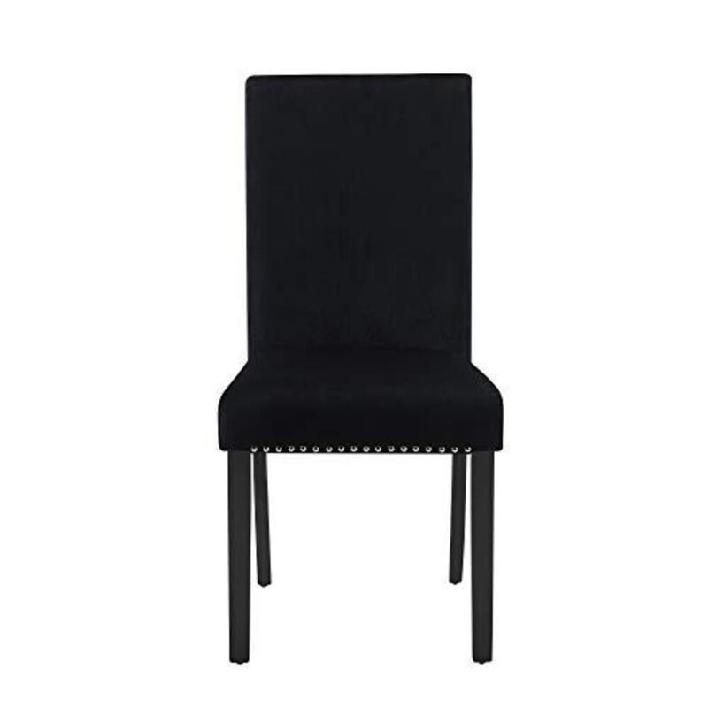 New Classic Furniture Celeste Black Wood Upholstered Dining Chair (Set of 4)