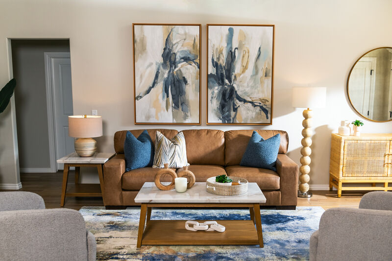 Vida Marble Top End Table