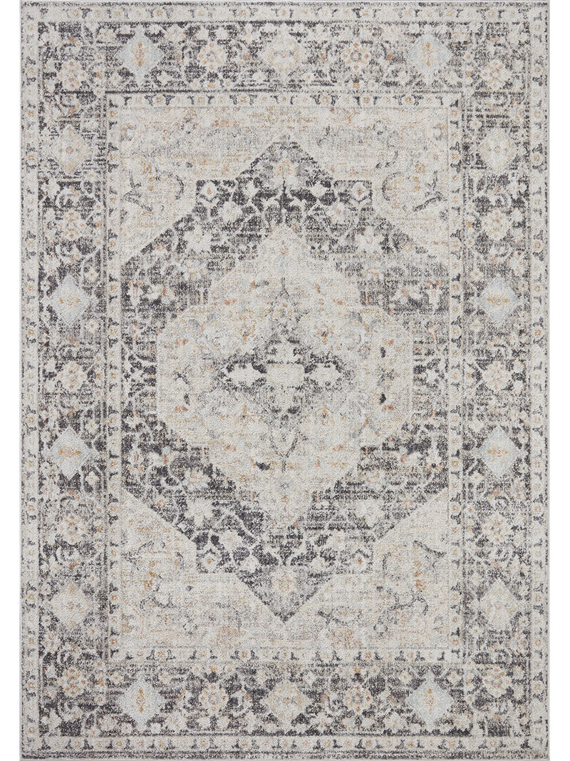 Monroe MON01 Charcoal/Multi 5'3" x 7'9" Rug