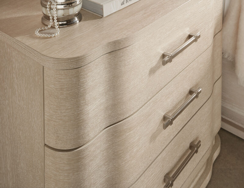 Nouveau Chic Three Drawer Nightstand