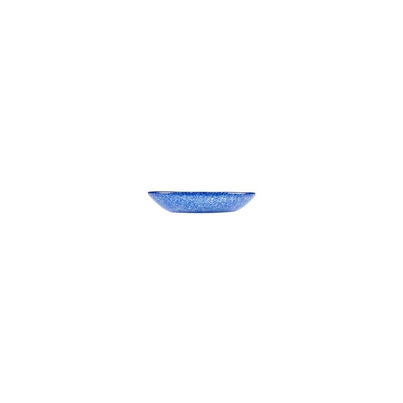 Glass Dinnerware dia.5.5" h:1.25" 8 oz. Round Blue Glass Bowl (Set of 2)