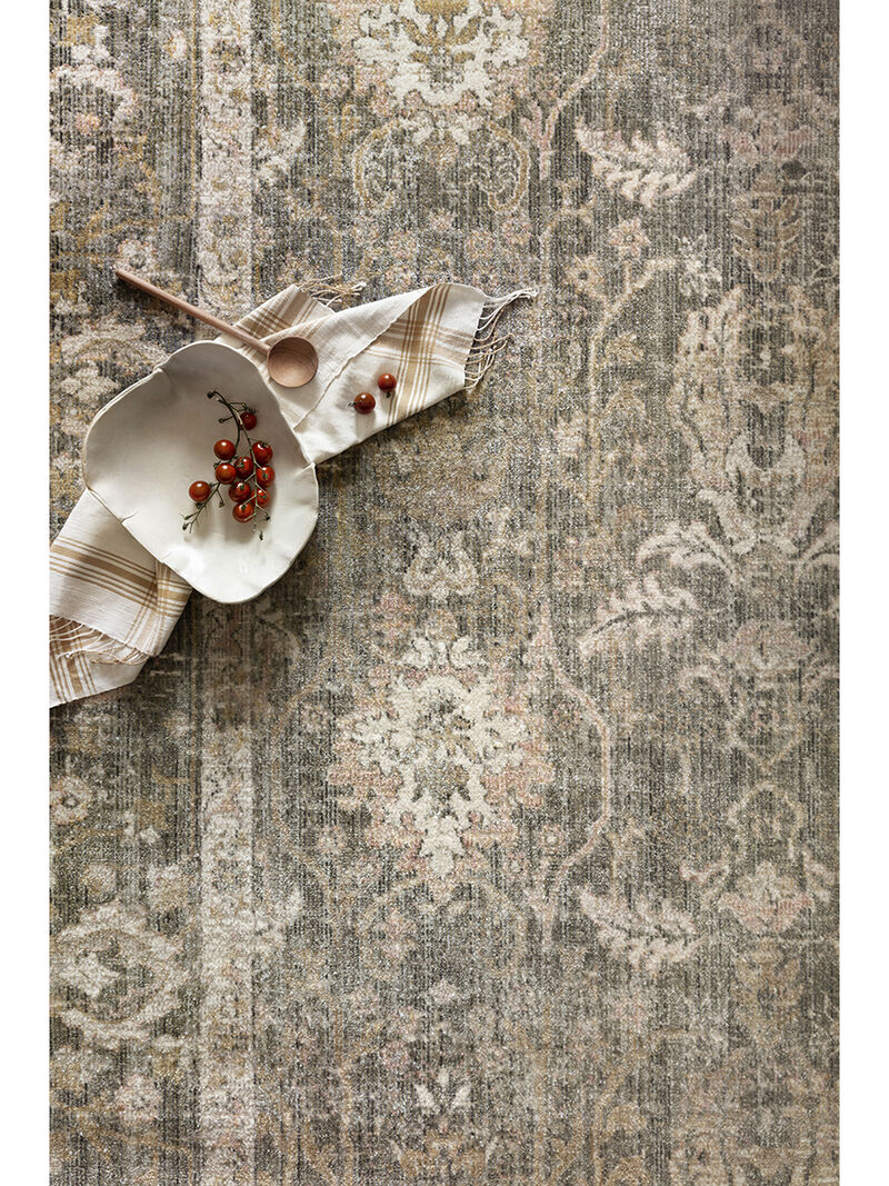 Rosemarie ROE01 Sage/Blush 6'3" x 9' Rug