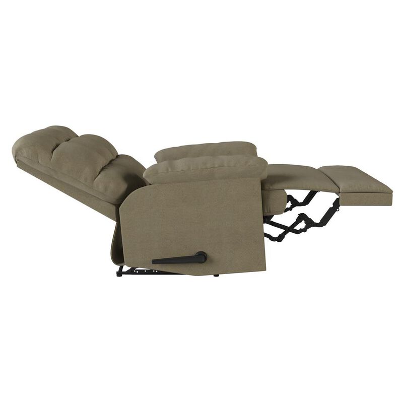 ProLounger Wall Hugger Recliner in Sage Microfiber with Square Tufted Back
