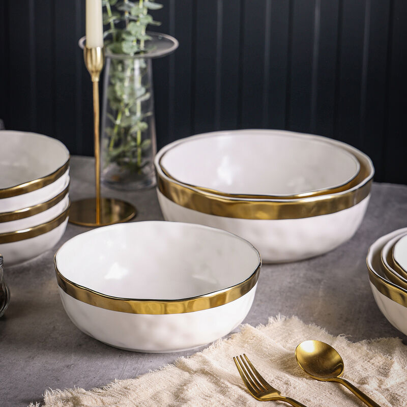 Stone Lain Florian Porcelain Serving Bowl Set 3 Piece