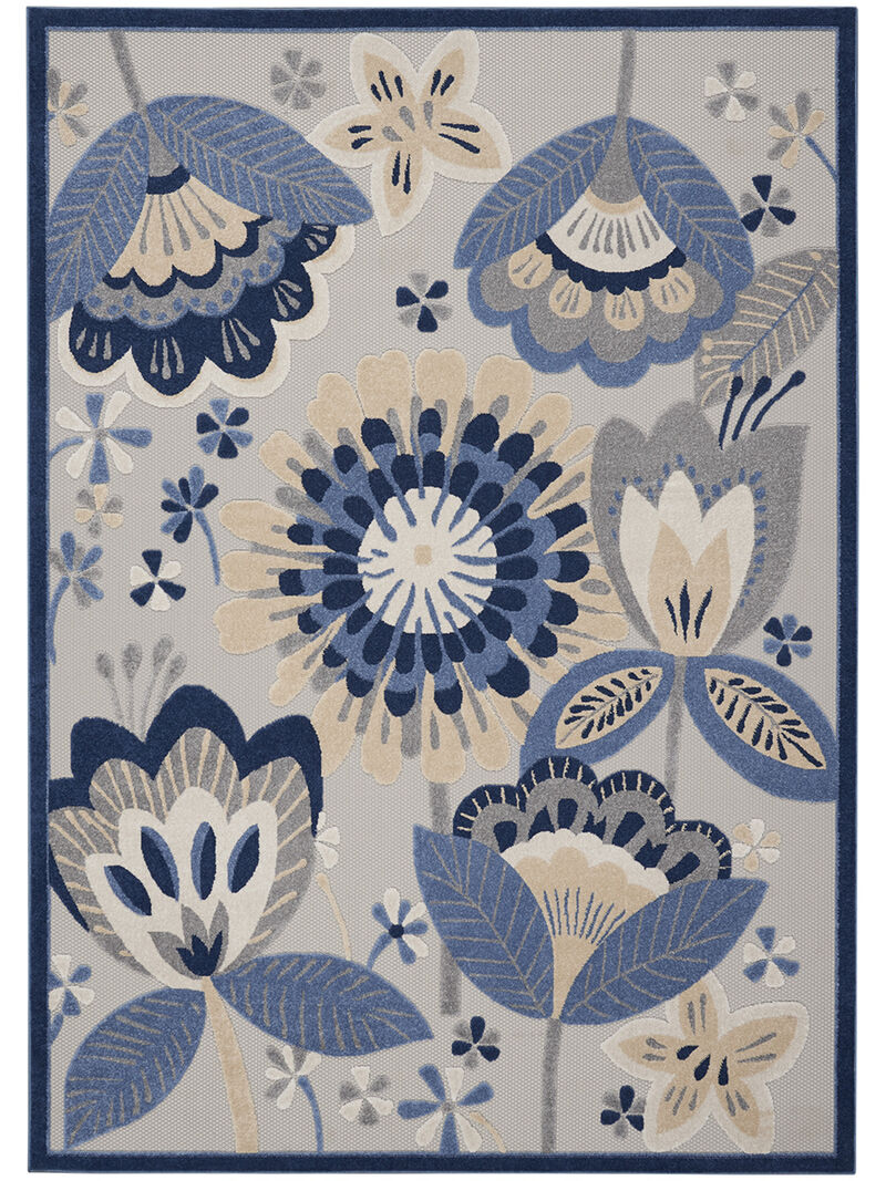 Aloha ALH25 Blue/Gray 9' x 12' Rug