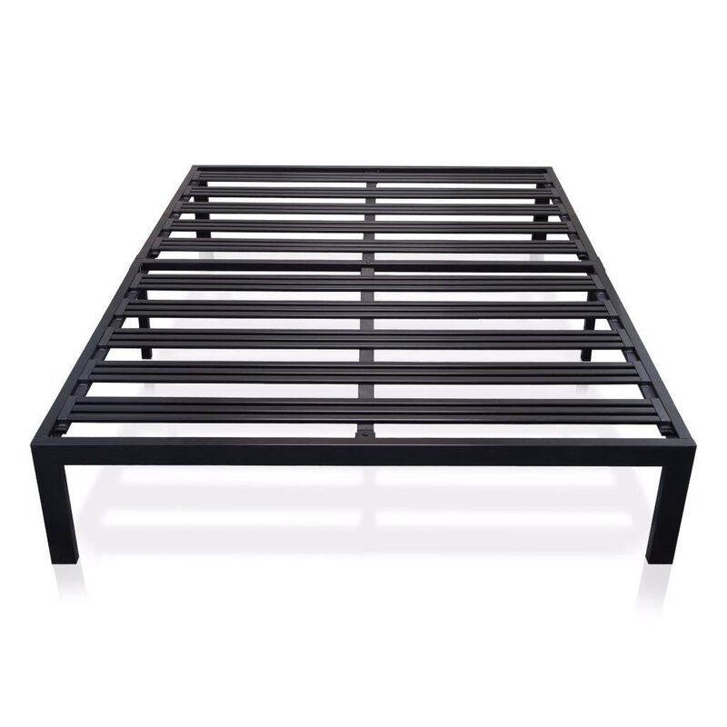 Hivvago King Metal Platform Bed Frame with Heavy Duty Slats
