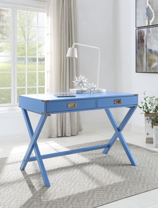ACME Amenia Writing Desk(Same AC00907), Blue Finish