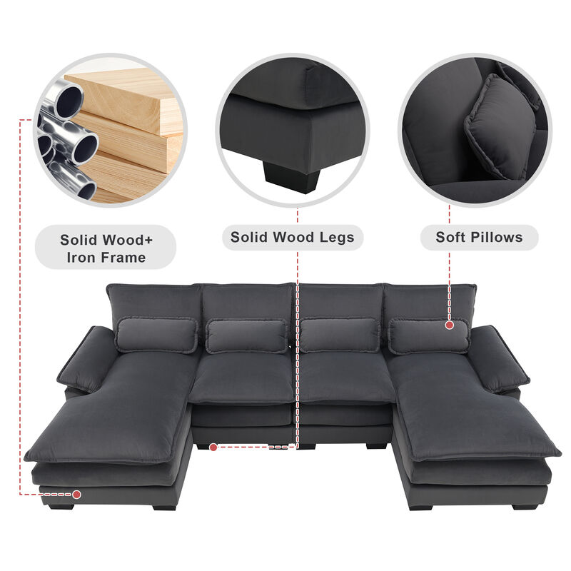 Merax 6-seat Symmetrical Sofa Furniture
