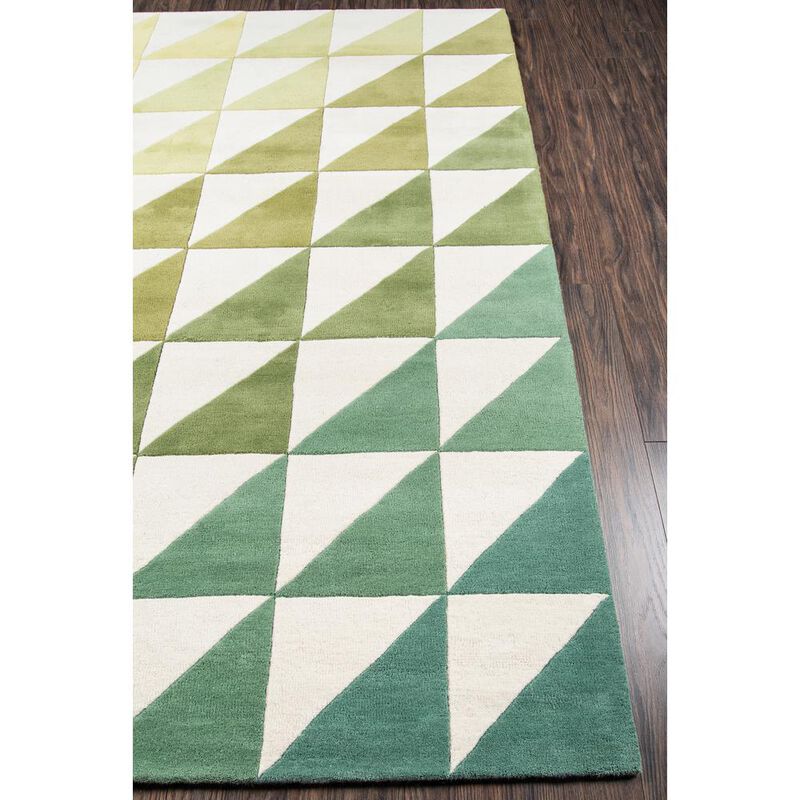 Novogratz Modern Runner Area Rug, Lime, 2'3 X 8' Runner