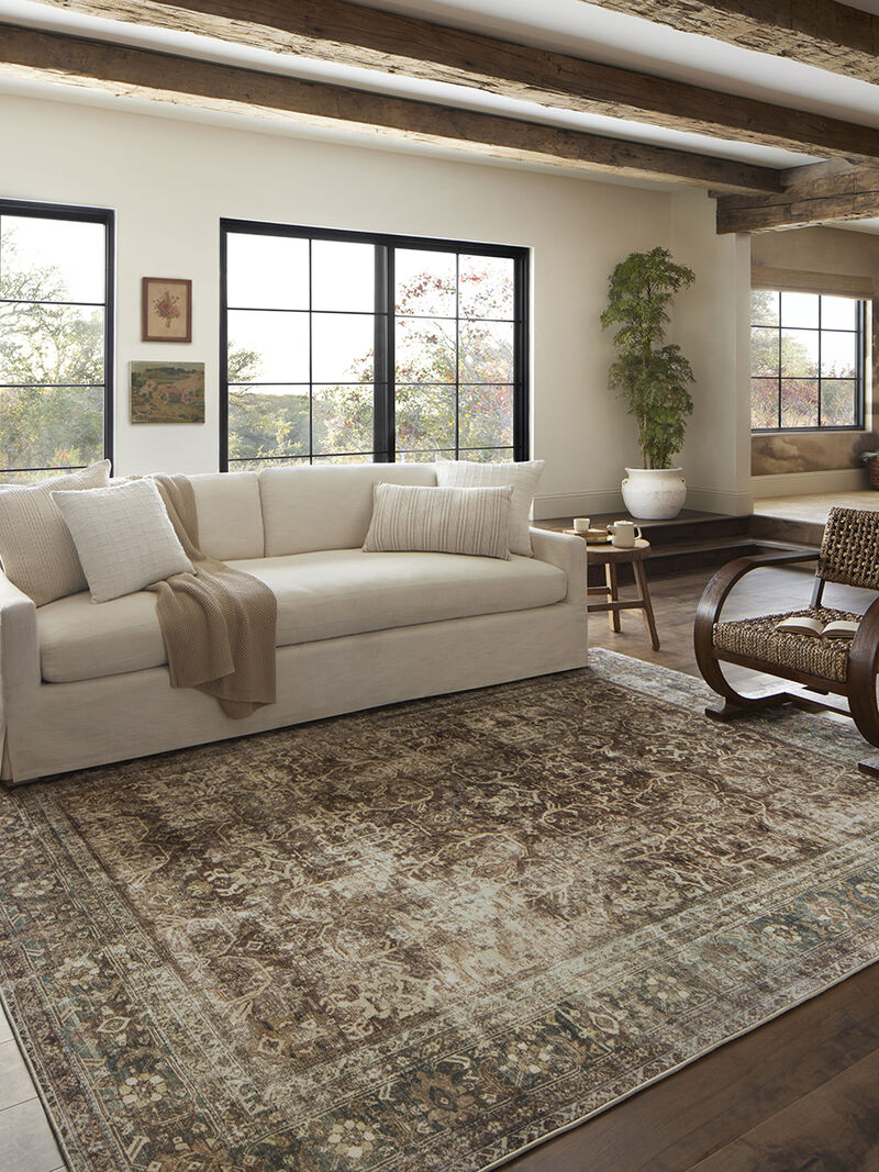 Sinclair SIN01 Rust/Lagoon 8'6" x 11'6" Rug
