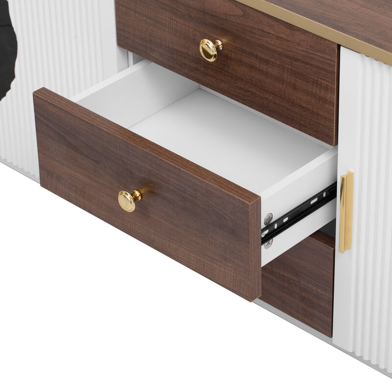 Merax Modern TV Stand for TVs up to 80 Inches