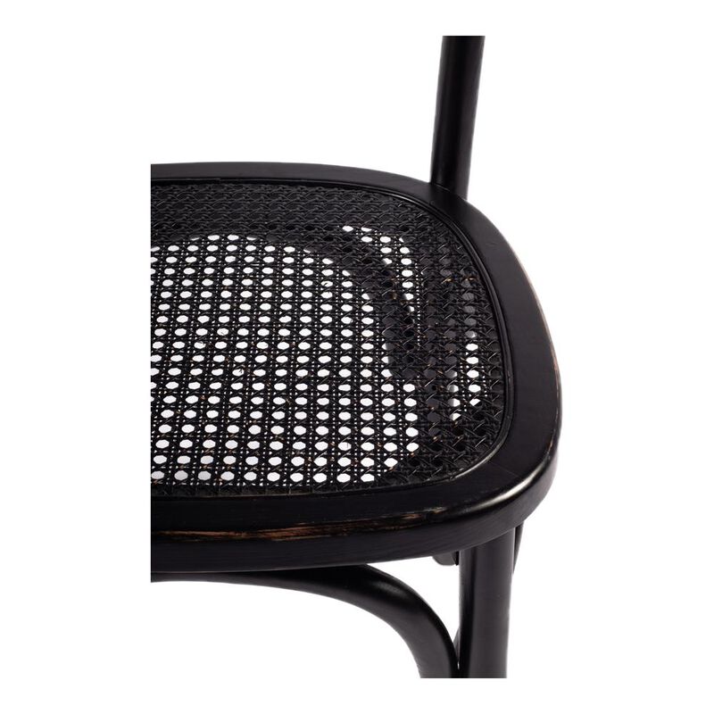 Moe's Home Collection Churchill Dining Chair Antique Black-Set Of Two
