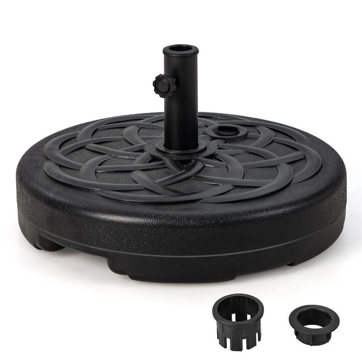 22 Inch Fillable Heavy-Duty Round Patio Umbrella Base Stand 22 Inch Fillable Heavy-Duty Round Patio Umbrella Base Stand