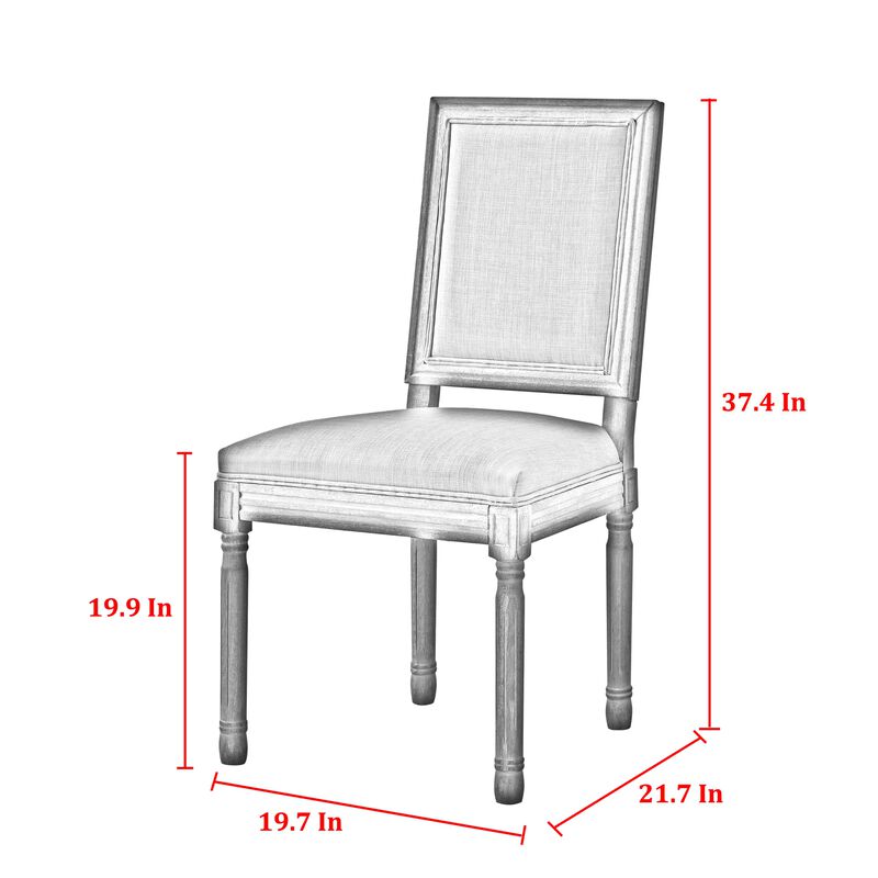 Rustic Manor Aisley Linen Dining Chair (Set of 2)