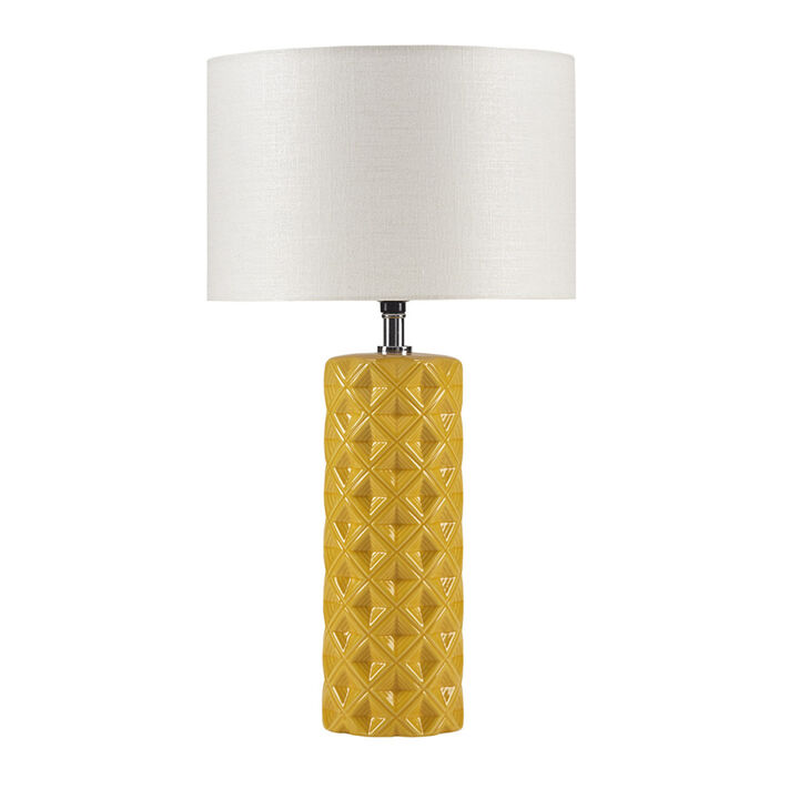Macey Geodesic Ceramic Table Lamp