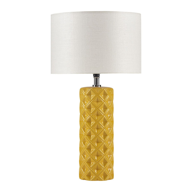 Macey Geodesic Ceramic Table Lamp