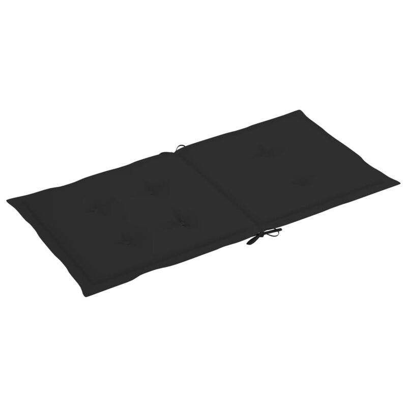 vidaXL Garden Chair Cushions 6 pcs Black 39.4"x19.7"x1.6"