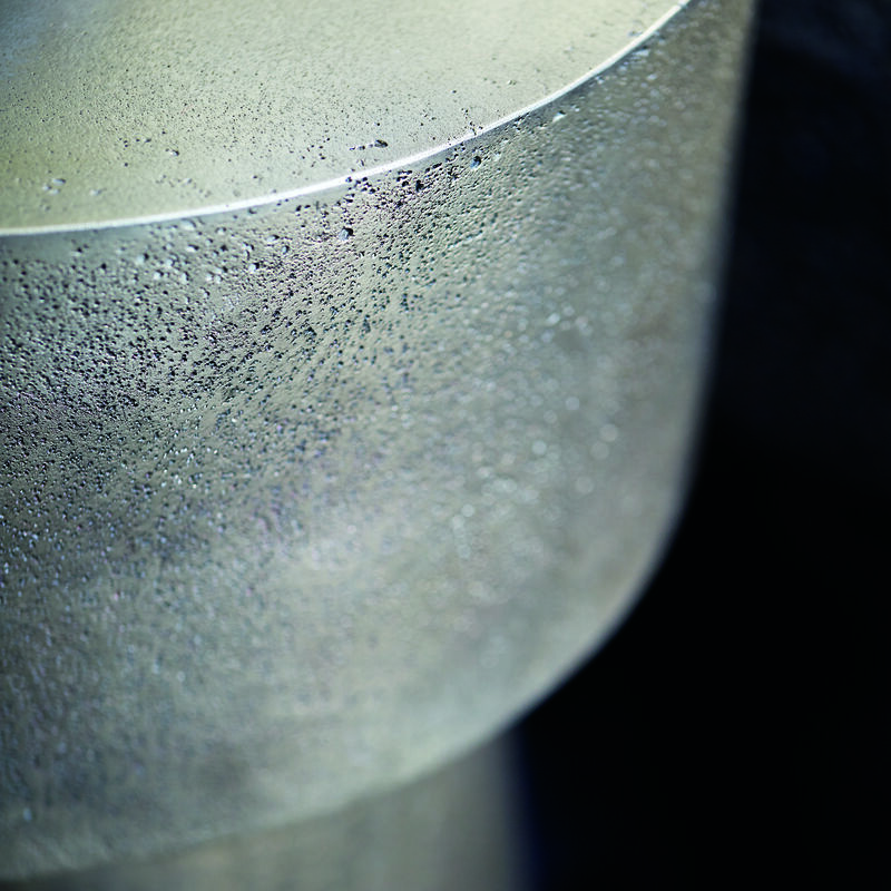 Linea Side Table with Cone Shaped Base
