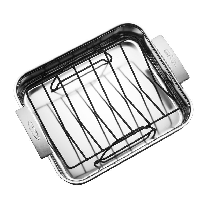 Demeyere Industry 5-Ply Stainless Steel 15.7 X 13.3-inch Roasting Pan