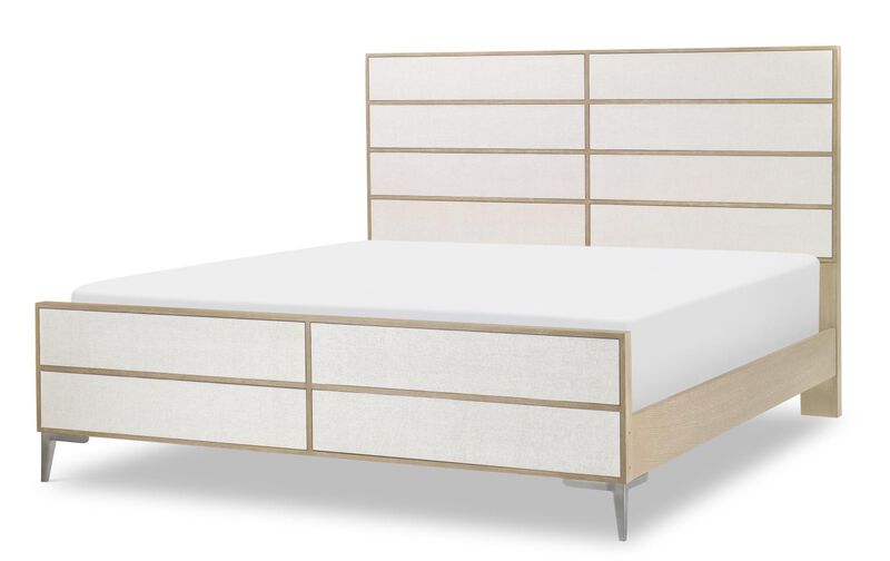 Raffia Queen Panel Bed