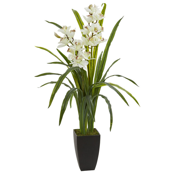 Hivvago 39" Cymbidium Orchid Artificial Plant Hivvago 39" Cymbidium Orchid Artificial Plant