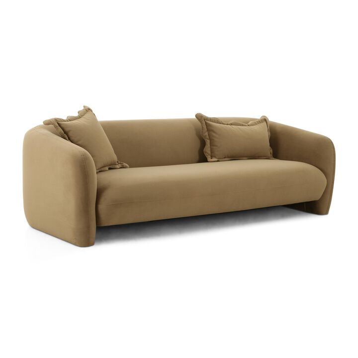 Lou Sandstone Textured Fabric Sofa