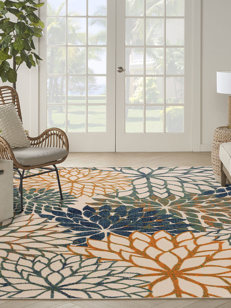 Aloha ALH05 Blue/Green 10' x 14' Rug
