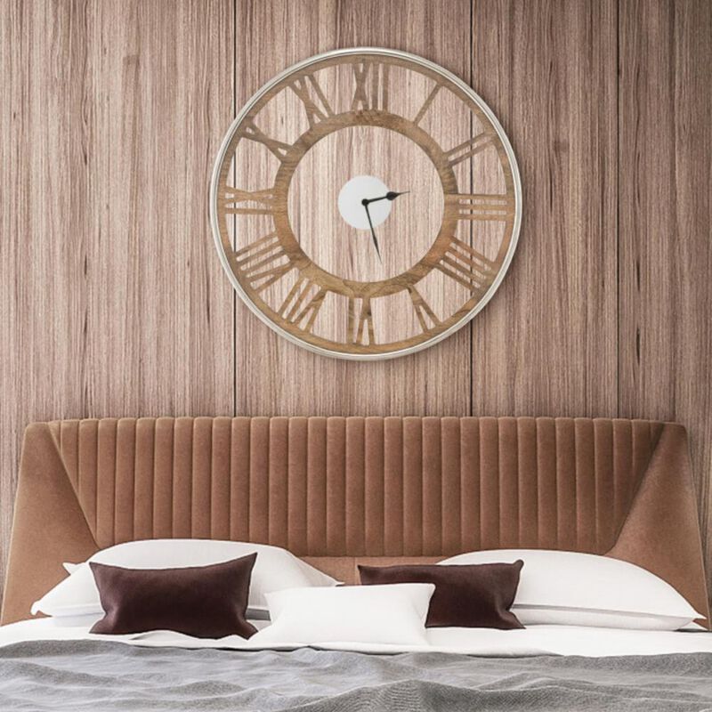 Hivvago 16 / 20 Inch Silent Wall Clock with Classic Frame and Classic Roman Number