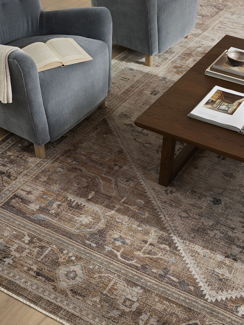 Lyra LYR07 Natural/Mocha 5'3" x 7'9" Rug