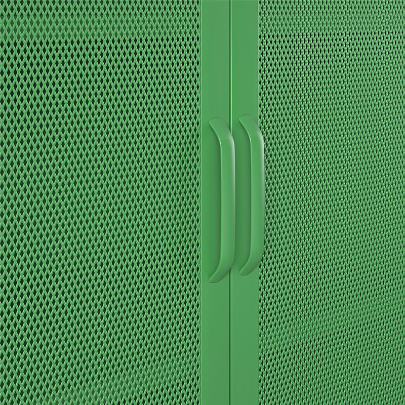 Channing 2 Door Accent Cabinet-Mesh Metal Locker