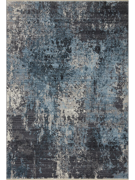 Samra SAM06 Charcoal/Sky 5'3" x 7'9" Rug