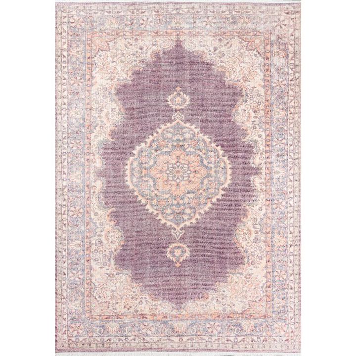 Momeni Traditional Runner Area Rug, Plum, 2'6 X 10' Runner