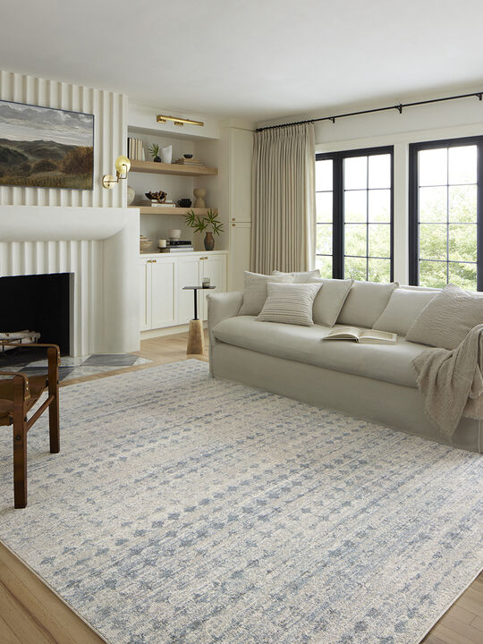 Kamala KAM04 Sky/Dove 4' x 6' Rug