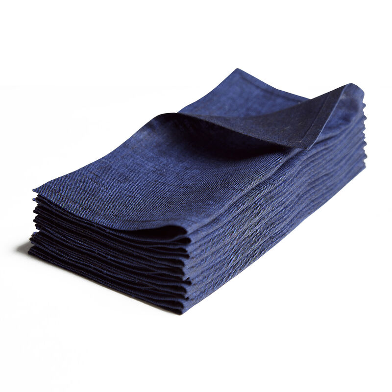 Solino Home 100% Pure Linen Cocktail Napkins Set of 12 | Athena
