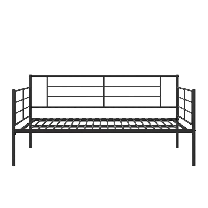 RealRooms Praxis Metal Daybed, Full, White