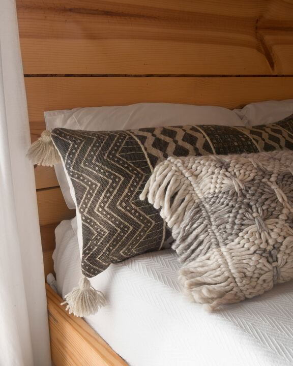P0607 Grey/Multi 13"x35" Down Pillow