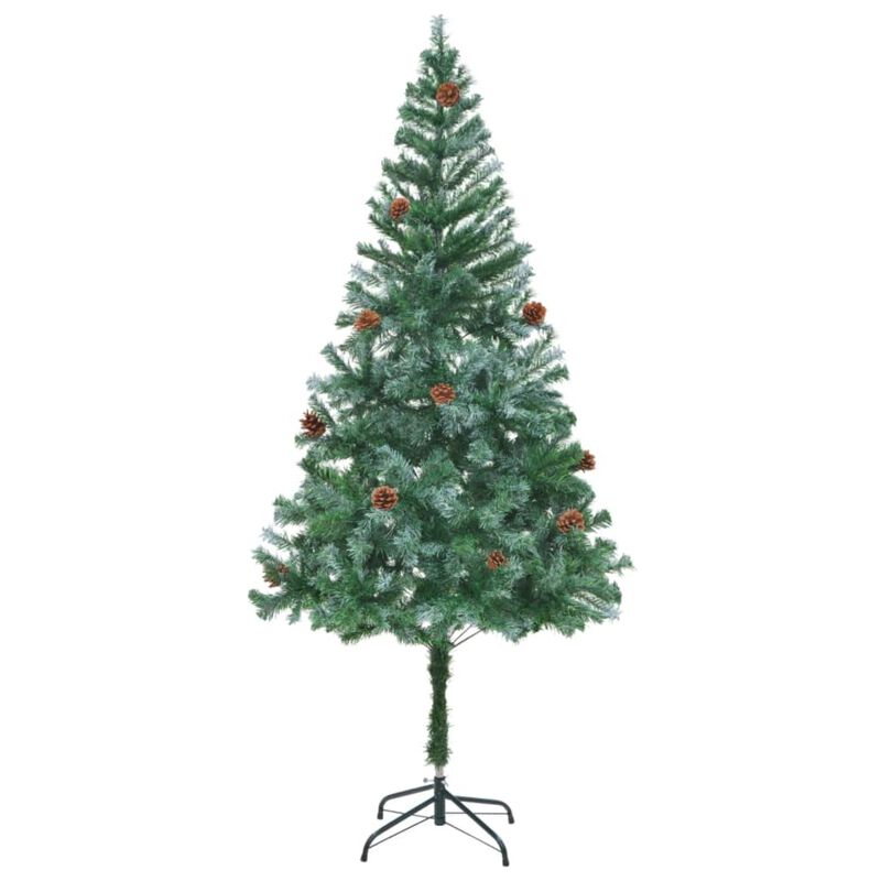 vidaXL Artificial Christmas Tree with Pinecones 70.9"
