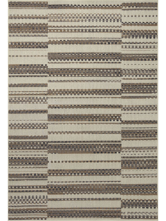 Rainier RAI08 Ivory/Taupe 3'11" x 5'11" Rug