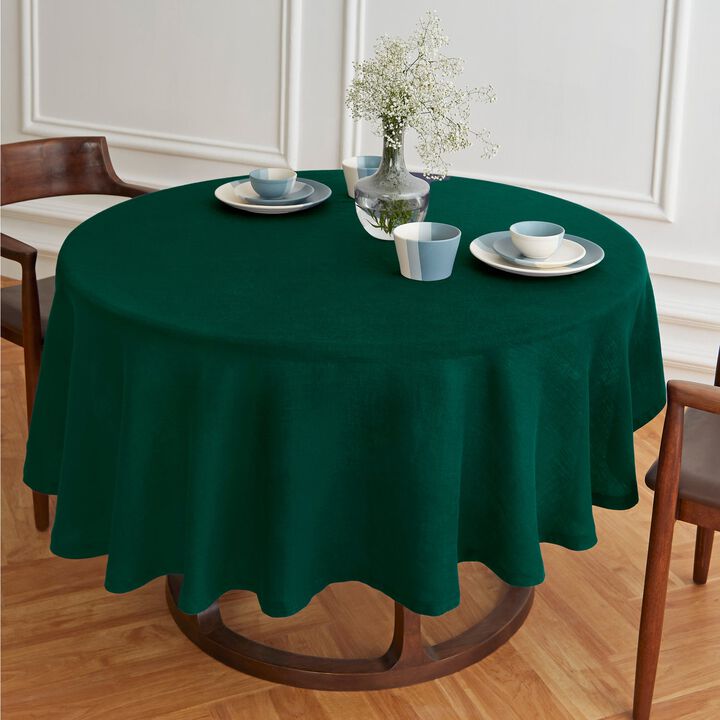 Solino Home 100% Pure Linen Round Tablecloth | Sonoma