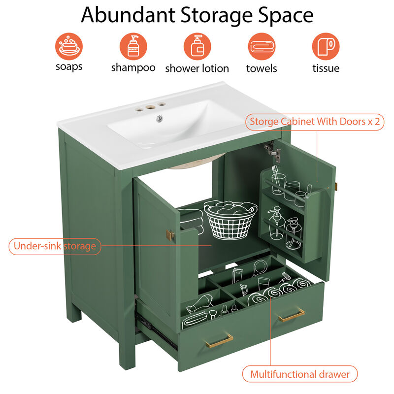 Merax Bathroom Vanity with Single Sink