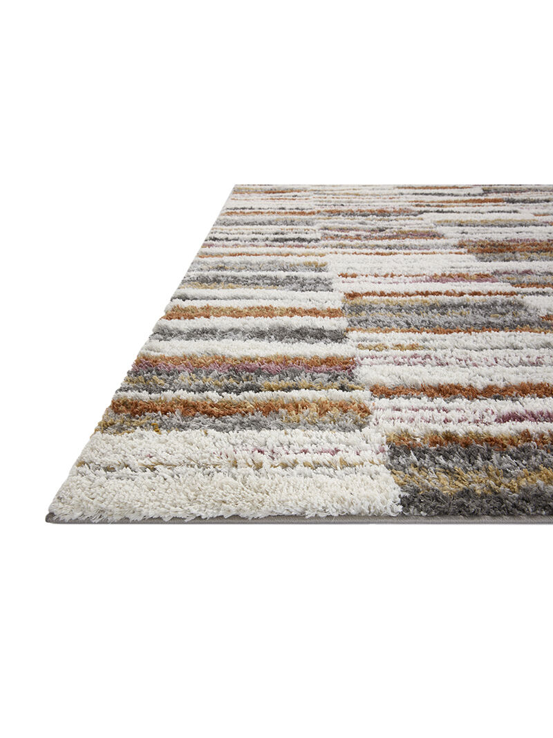 Levitt LEV03 Ivory/Sunset 4' x 6' Rug