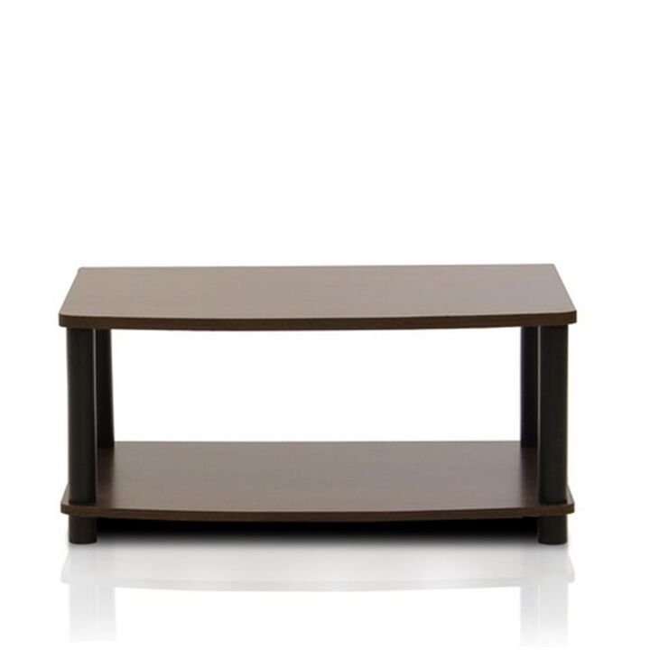 Furinno Furinno 13191EX/BK Turn-N-Tube No Tools 2-Tier Elevated TV Stands Furinno Furinno 13191EX/BK Turn-N-Tube No Tools 2-Tier Elevated TV Stands